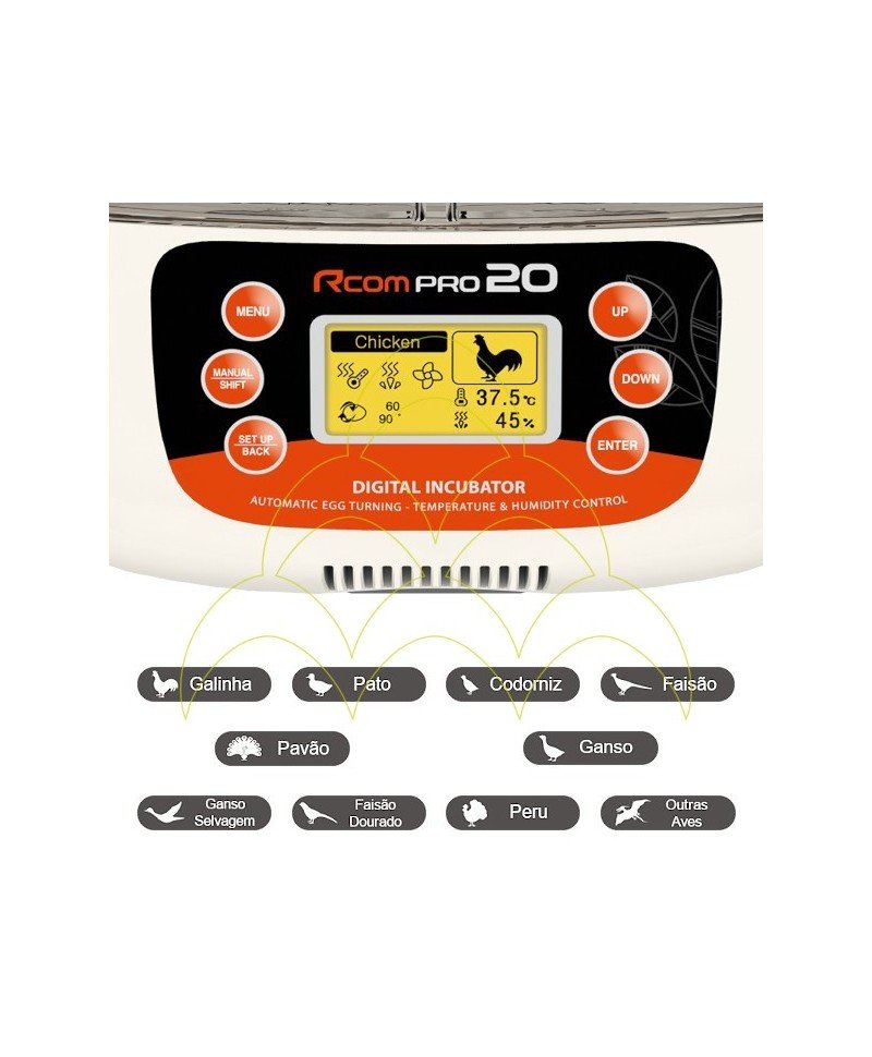 Rcom R-com Pro20 Egg Incubator Automatic - Exotic Parrot Shop | Live Parrots ...