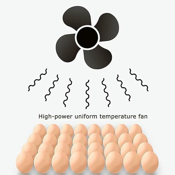 Digital Egg Incubator – Fully Automatic Egg Turning for Hatching Chickens, Ducks, Birds, Quail, Parrots, Pigeons – 56 Egg Capacity, Dual Power Options Available - Image 4