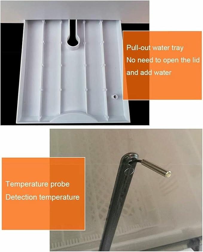Egg Incubator, 36 Eggs Incubator Automatic Hatching for Chickens Duck Goose Bird Quail Poultry Hatcher Intelligent Control Pull-Out Water Tray - Image 5