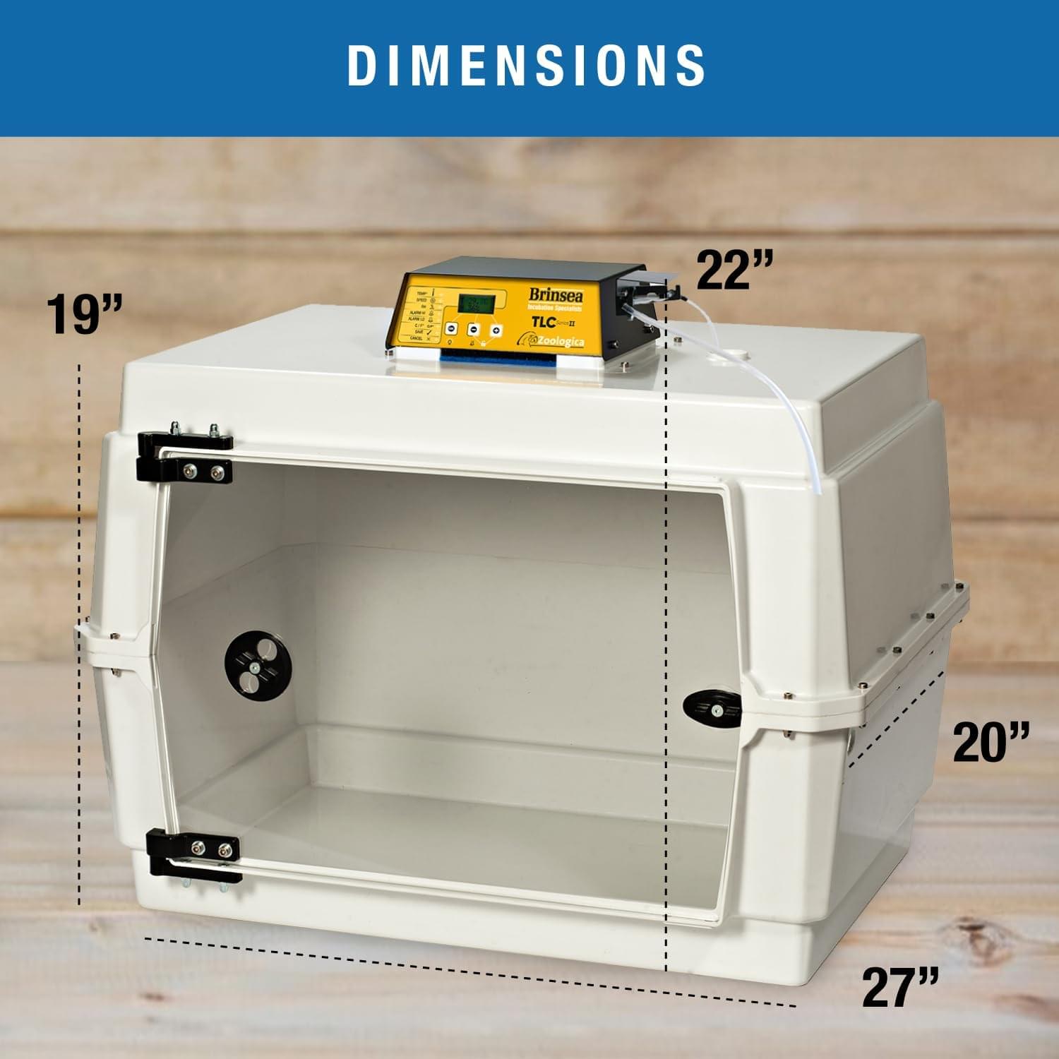 Brinsea TLC-50 Zoologica II Large Bird Brooder & Pet Recovery Incubator with Humidity Control for Sick Animals, Ideal for Large Birds, Newborn Puppies, Kittens, and Small Animals - Image 6