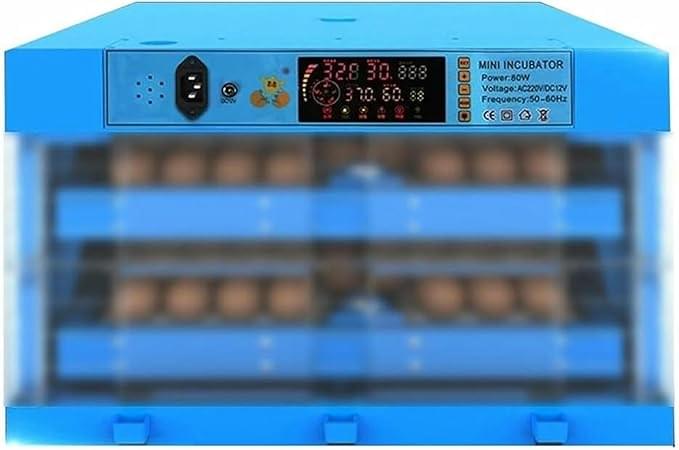 Egg Incubator, Egg Incubator with Automatic Egg Turning for Hatching Eggs Holds 128 Eggs Temperature Control Poultry Chicken Chick Duck Machine