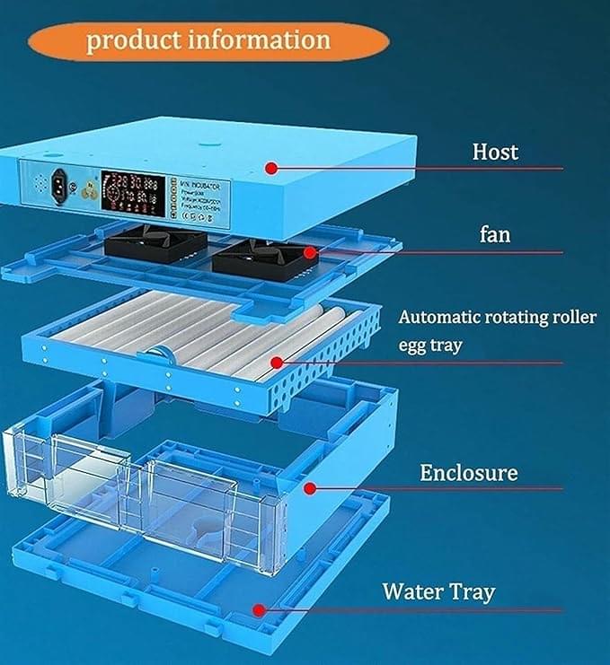 320 Egg Incubator Automatic Turner Big Chicken Incubator Digital Incubators Poultry Hatcher for Hatching Chicken Duck Goose Quail Birds Temperature Control - Image 7