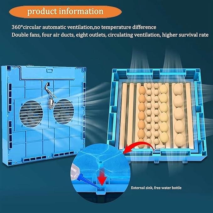 320 Egg Incubator Automatic Turner Big Chicken Incubator Digital Incubators Poultry Hatcher for Hatching Chicken Duck Goose Quail Birds Temperature Control - Image 6