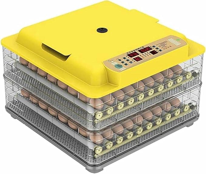Digital Egg Incubator – Fully Automatic Egg Turning for Hatching Chickens, Ducks, Birds, Quail, Parrots, Pigeons – 56 Egg Capacity, Dual Power Options Available