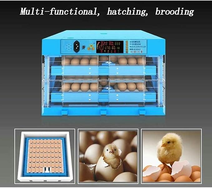 Egg Incubator, Egg Incubator with Automatic Egg Turning for Hatching Eggs Holds 128 Eggs Temperature Control Poultry Chicken Chick Duck Machine - Image 6