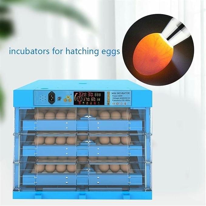 Egg Incubator 192 Eggs Fully Automatic Poultry Hatcher Machine with Humidity Temperature Control Led Candler Brooder for Hatching Eggs Quail Parrot Duck Bird - Image 3